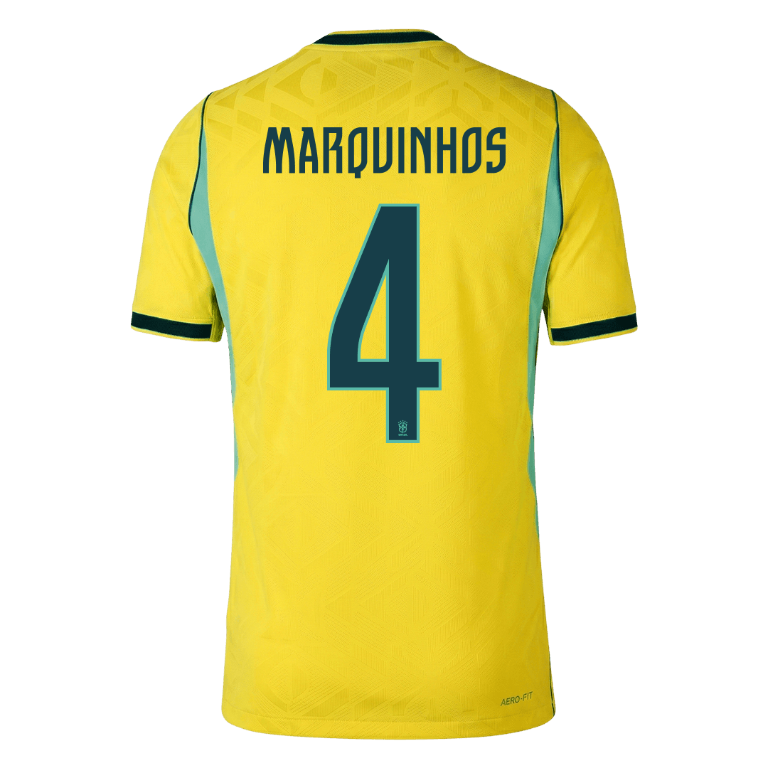 Brazílie domácí dres MS 2026 hráčská verze MARQUINHOS #4