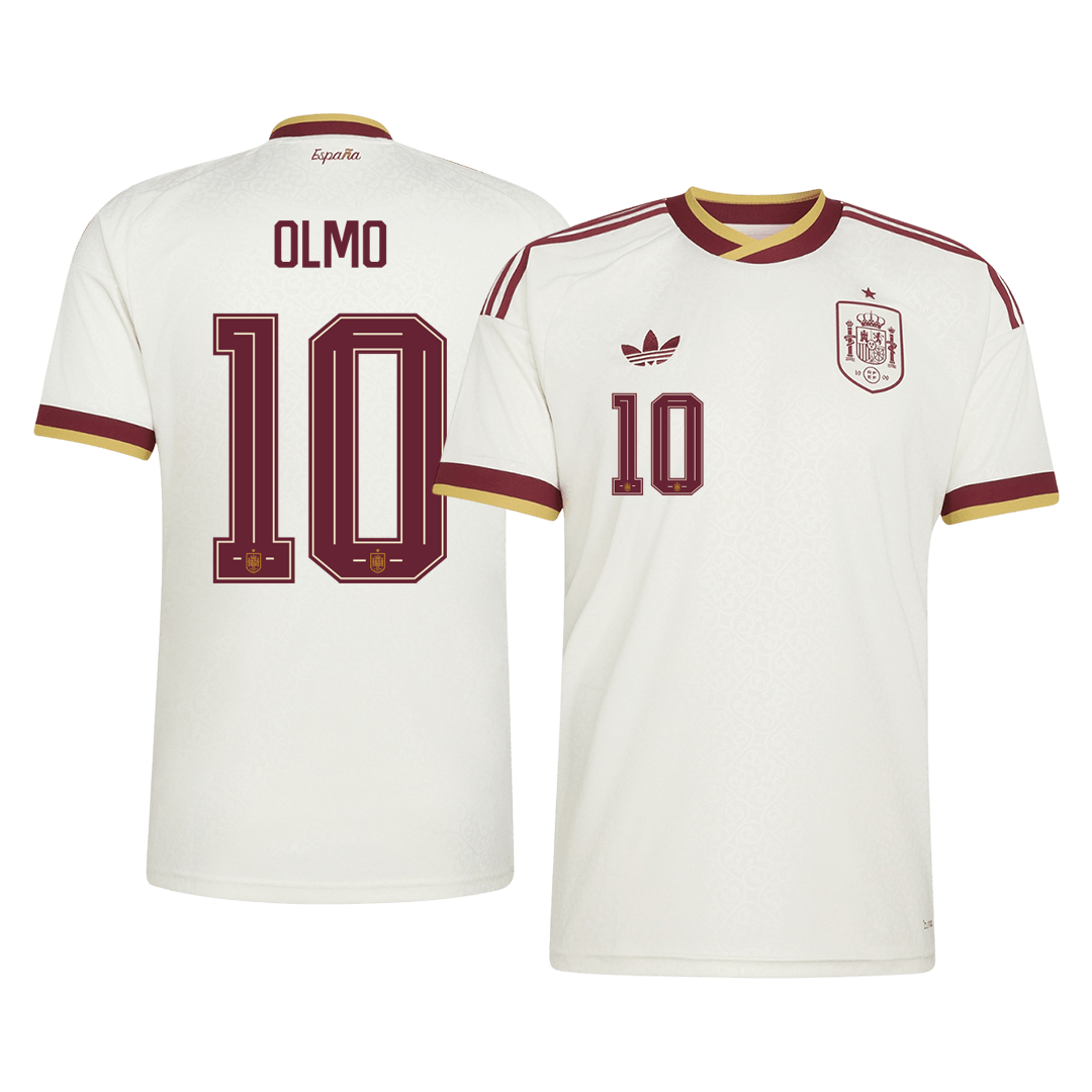 Španělsko venkovní fotbalový dres MS 2026 OLMO #10