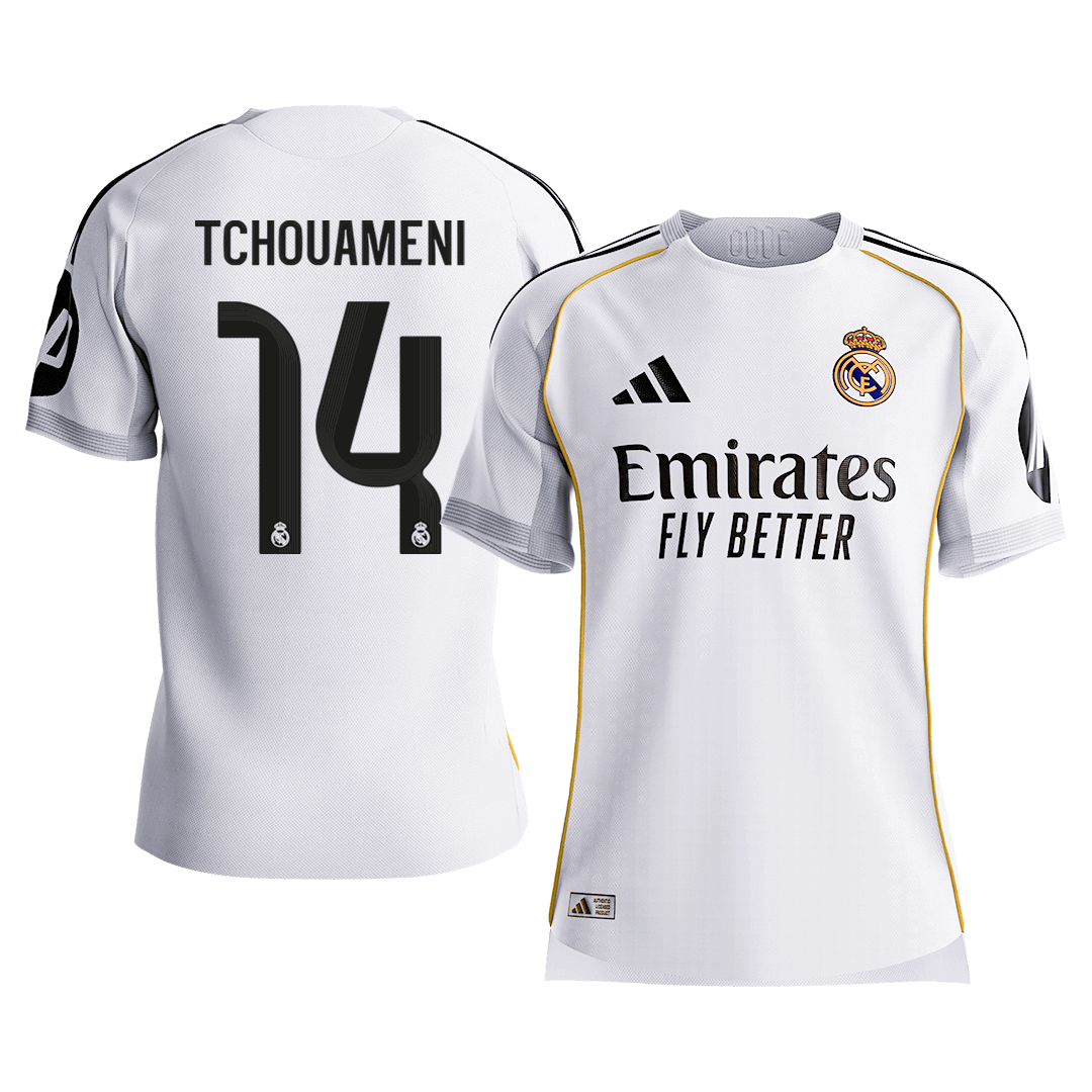 Real Madrid domácí fotbalový dres 2025/26 hráčská verze TCHOUAMENI #14