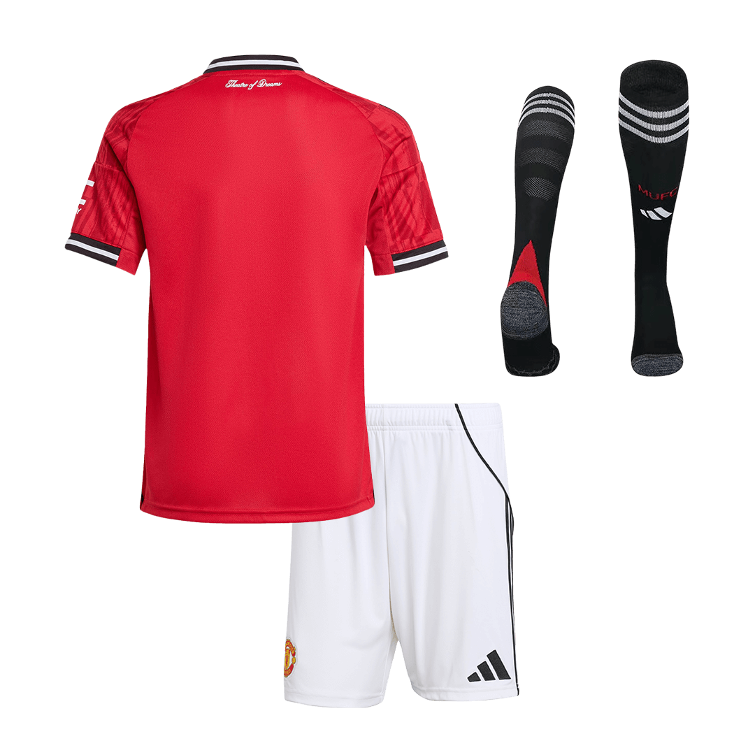 Manchester United dětská domácí kompletní sada 2025/26