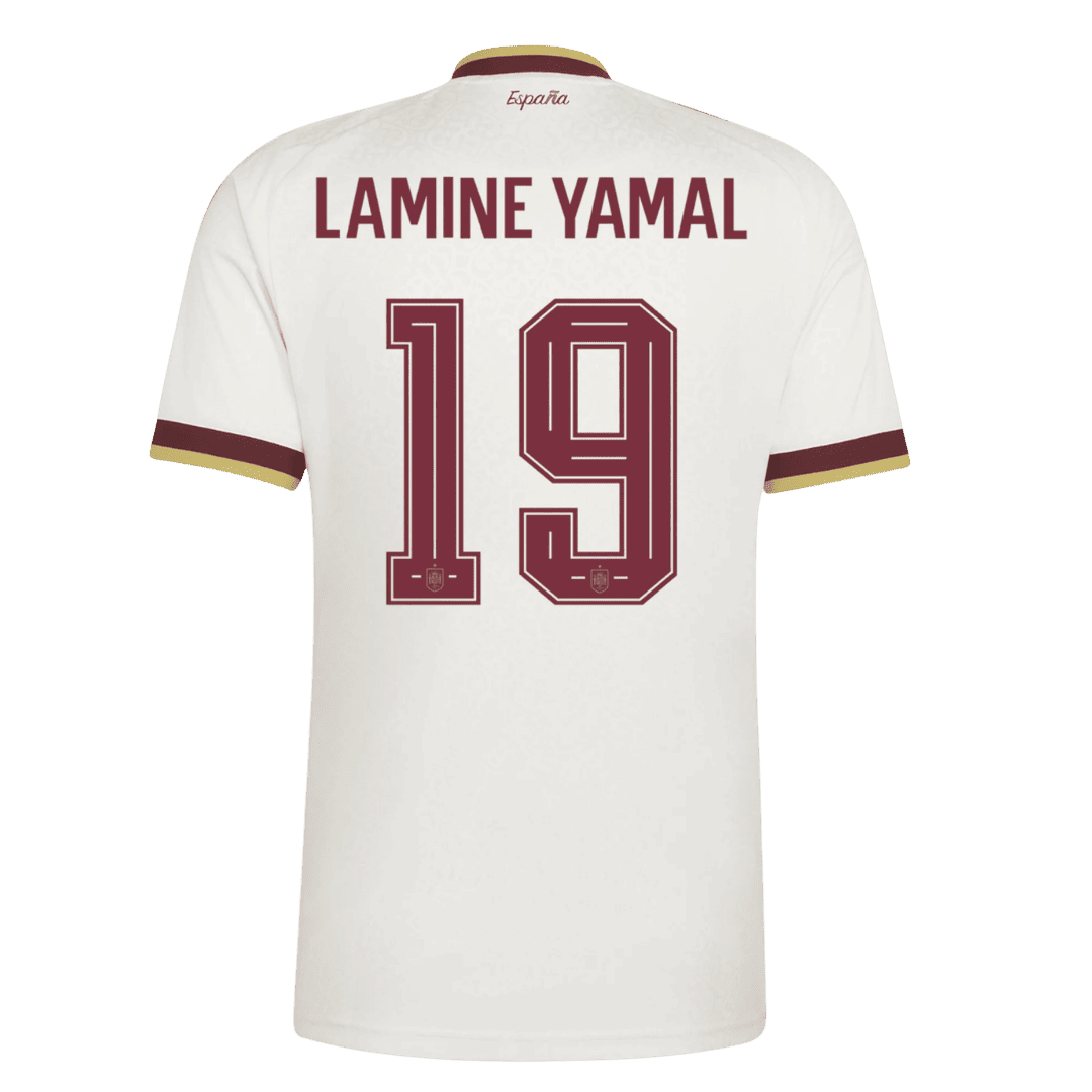Španělsko venkovní fotbalový dres MS 2026 LAMINE YAMAL #19