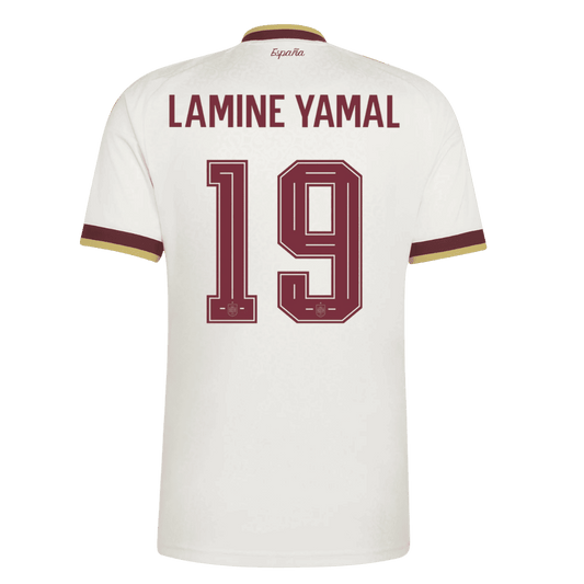 Španělsko venkovní fotbalový dres MS 2026 LAMINE YAMAL #19