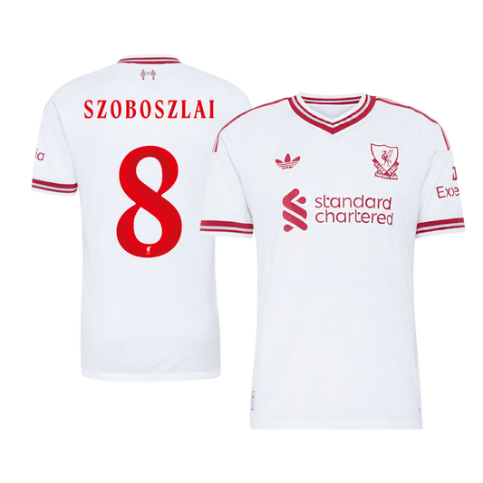 Liverpool venkovní dres 2026/27 hráčská verze SZOBOSZLAI #8 UCL