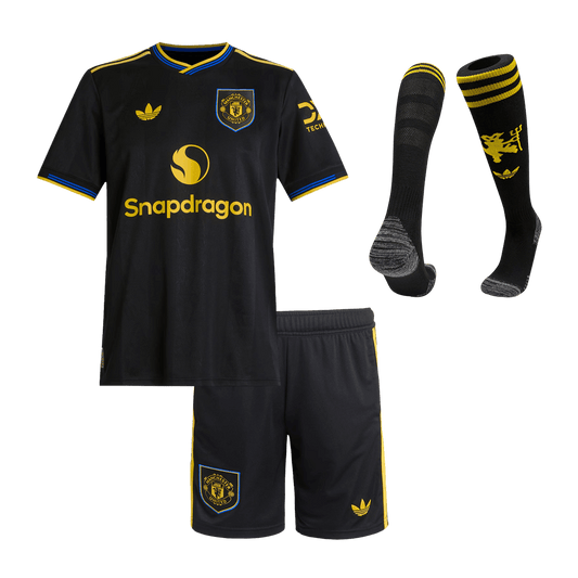 Manchester United dětská třetí kompletní sada 2025/26