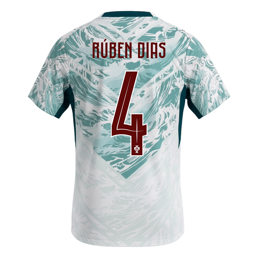Portugalsko venkovní fotbalový dres MS 2026 RÚBEN DIAS #4
