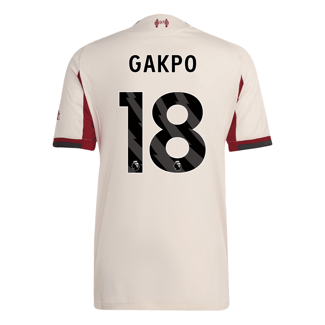 Liverpool venkovní dres 2025/26 hráčská verze GAKPO #18