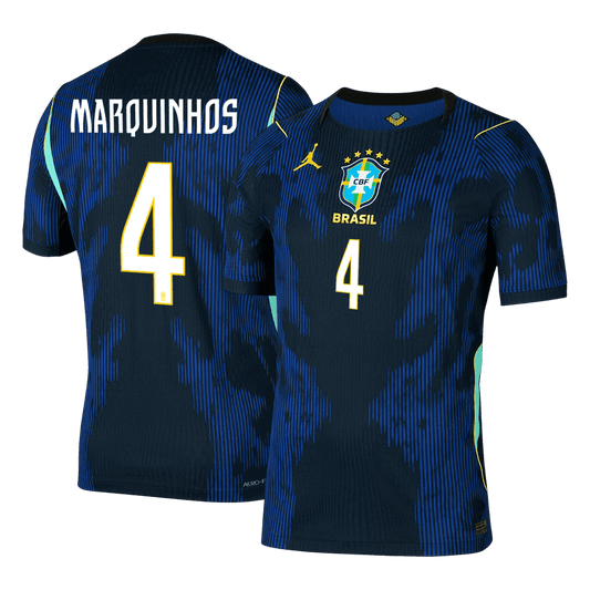 Brazílie venkovní dres MS 2026 hráčská verze MARQUINHOS #4