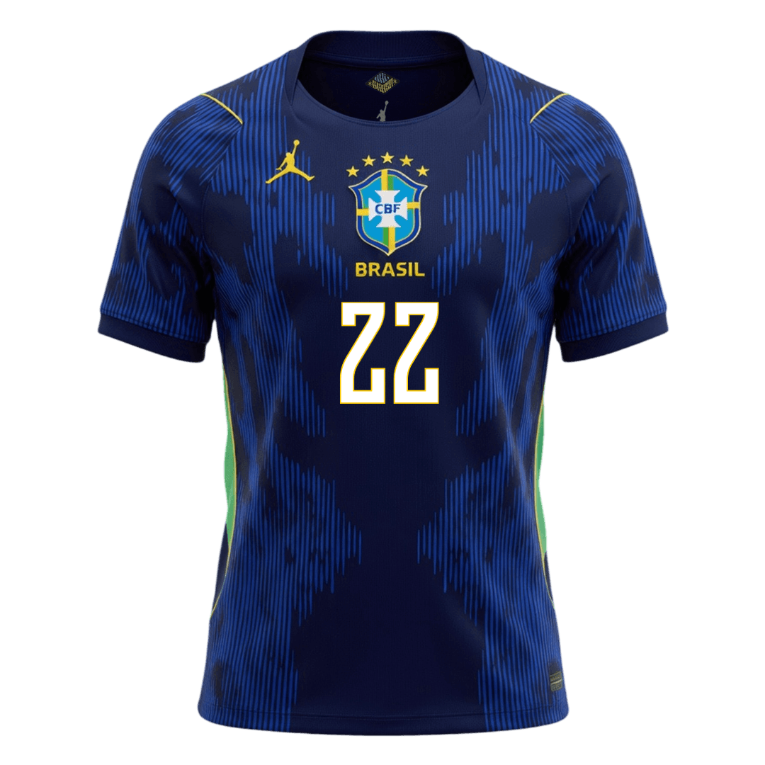 Brazílie venkovní fotbalový dres MS 2026 JOÃO PEDRO #22