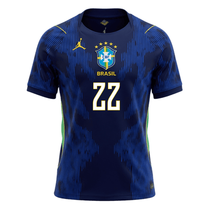 Brazílie venkovní fotbalový dres MS 2026 JOÃO PEDRO #22