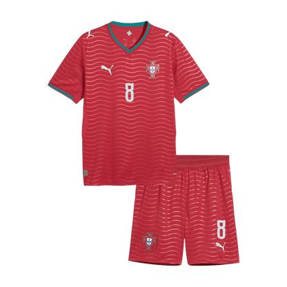 Portugalsko dětská domácí sada dresu MS 2026 B. FERNANDES #8