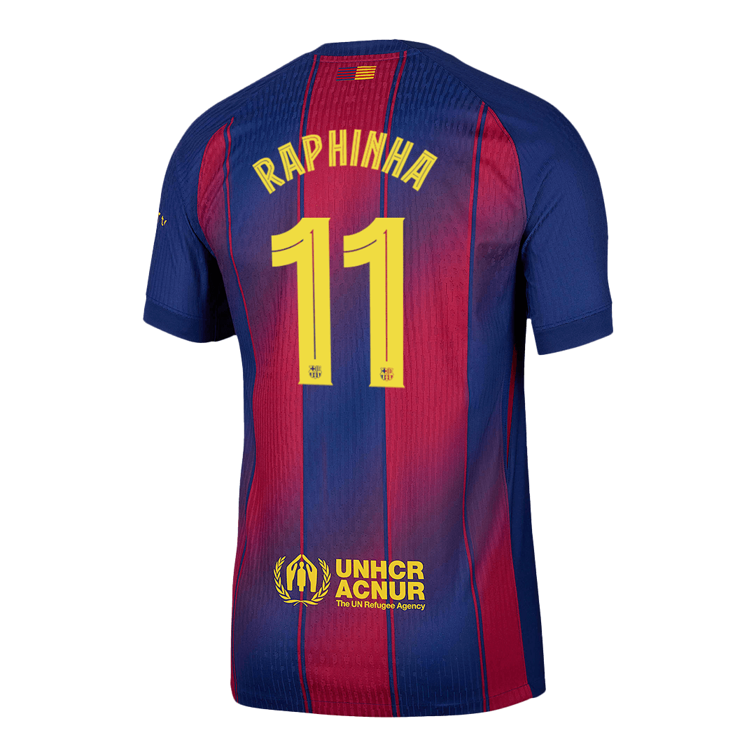 Domácí Fotbalový Dres Barcelona 25/26 Authentic RAPHINHA #11 UCL