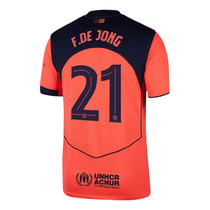 Barcelona třetí fotbalový dres 2025/26 F.DE JONG #21 UCL