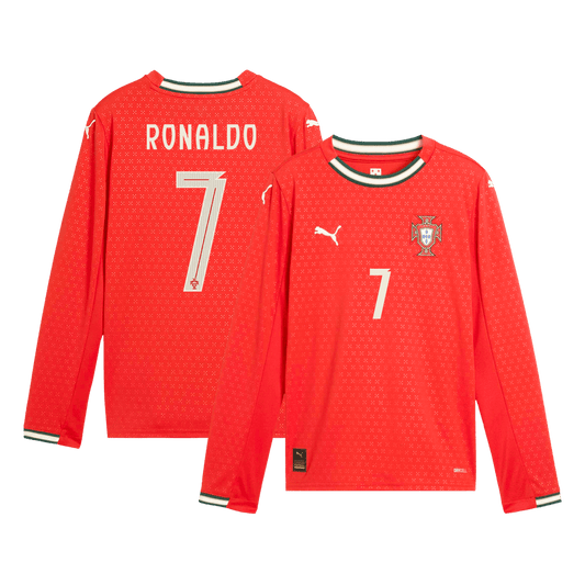 Domácí Fotbalový Dres Portugal Long Sleeve RONALDO #7