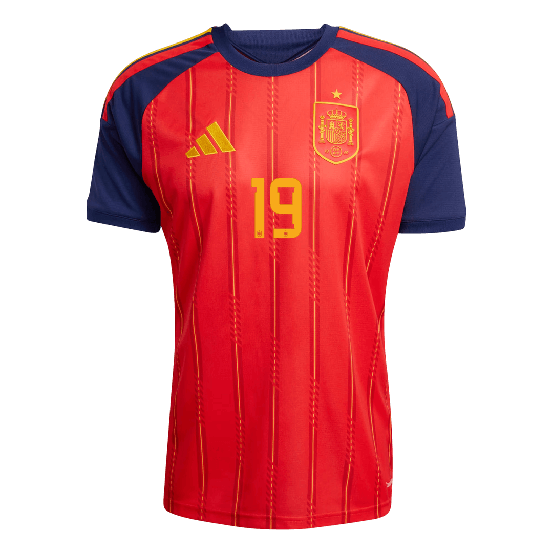 Španělsko domácí fotbalový dres MS 2026 LAMINE YAMAL #19