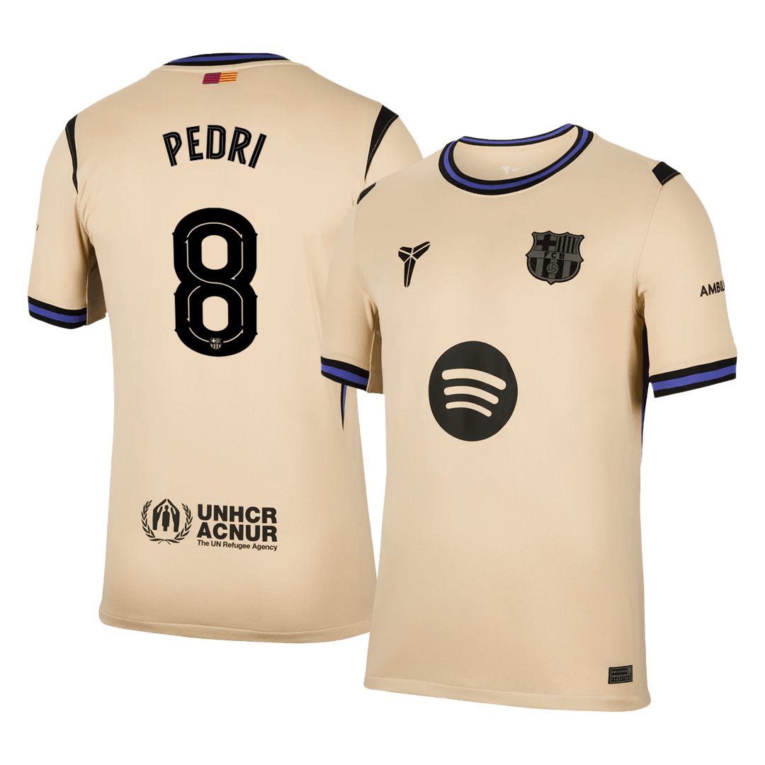 Venkovní Fotbalový Dres Barcelona 25/26 PEDRI #8 UCL
