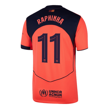 Barcelona třetí fotbalový dres 2025/26 RAPHINHA #11 UCL