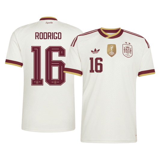Španělsko venkovní fotbalový dres MS 2026 RODRIGO #16