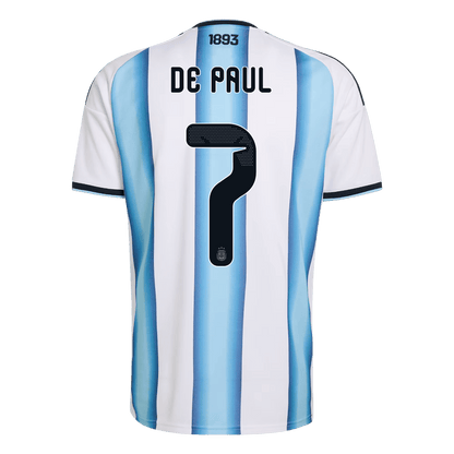 Argentina domácí fotbalový dres MS 2026 DE PAUL #7