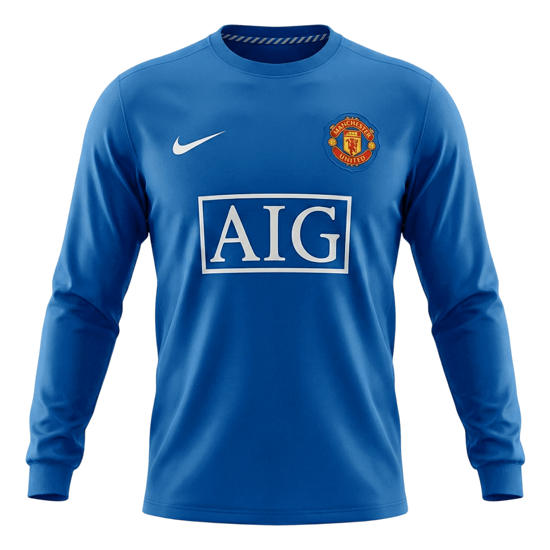 Manchester United třetí retro dres 2008/09 dlouhý rukáv