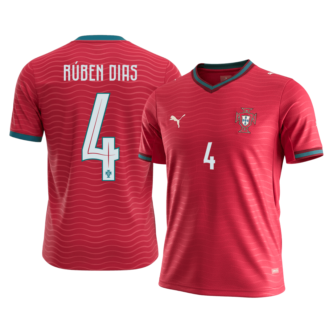 Portugalsko domácí fotbalový dres MS 2026 RÚBEN DIAS #4