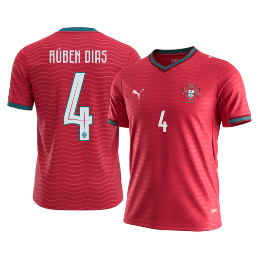Portugalsko domácí fotbalový dres MS 2026 RÚBEN DIAS #4