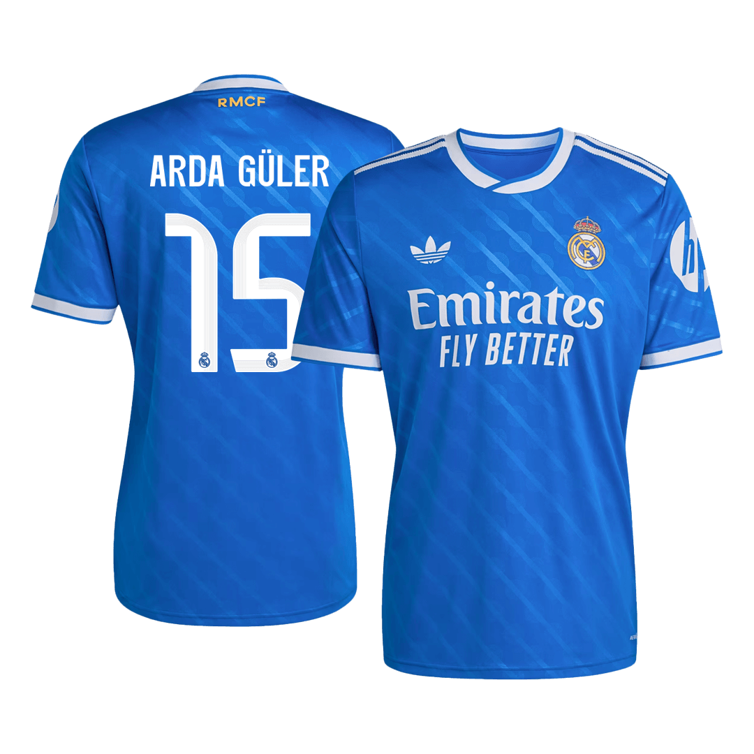 Real Madrid třetí fotbalový dres 2025/26 ARDA GÜLER #15