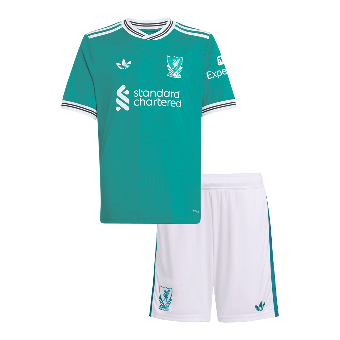 Liverpool dětská třetí sada dresu 2025/26