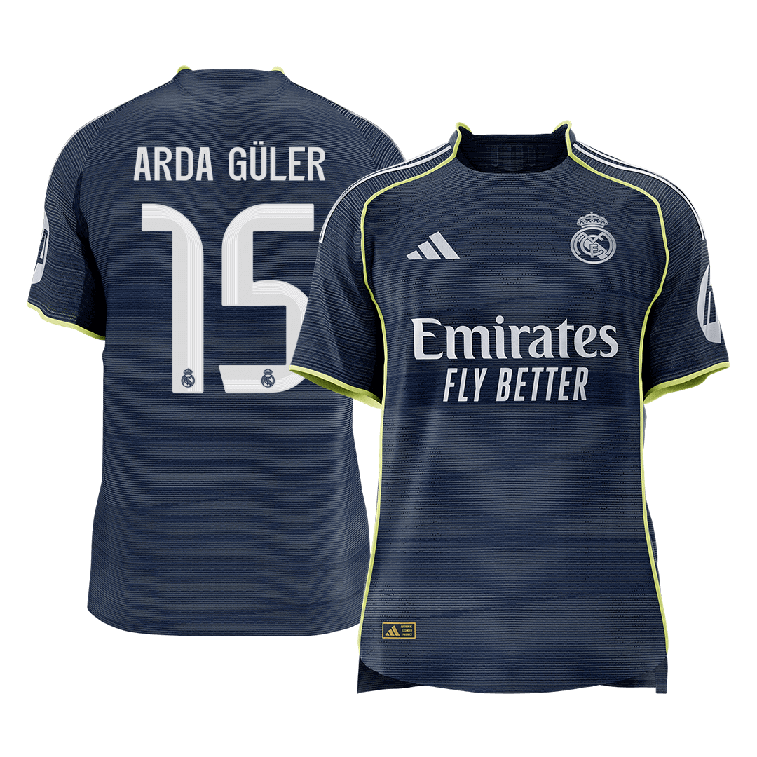 Real Madrid venkovní fotbalový dres 2025/26 hráčská verze ARDA GÜLER #15