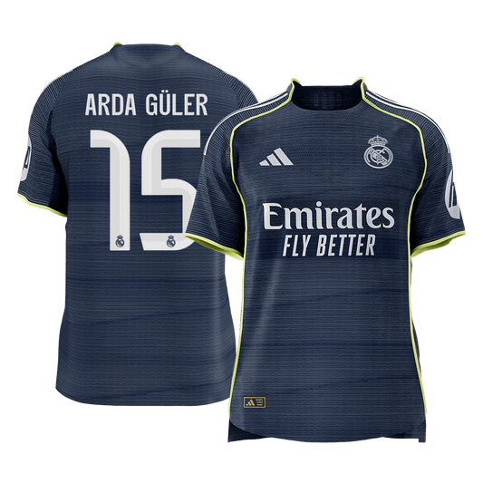 Real Madrid venkovní fotbalový dres 2025/26 hráčská verze ARDA GÜLER #15