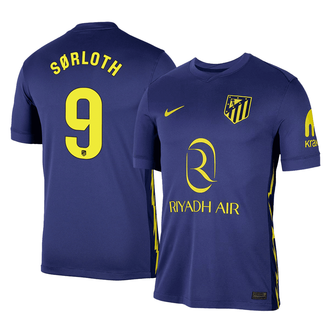 Atletico Madrid venkovní fotbalový dres 2025/26 SØRLOTH #9