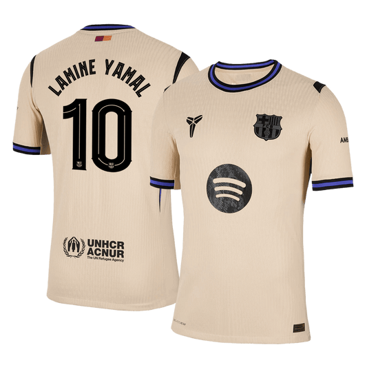 Venkovní Fotbalový Dres Barcelona 25/26 Authentic LAMINE YAMAL #10 UCL