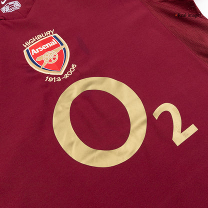 Arsenal domácí retro dres 2005/06 dlouhý rukáv