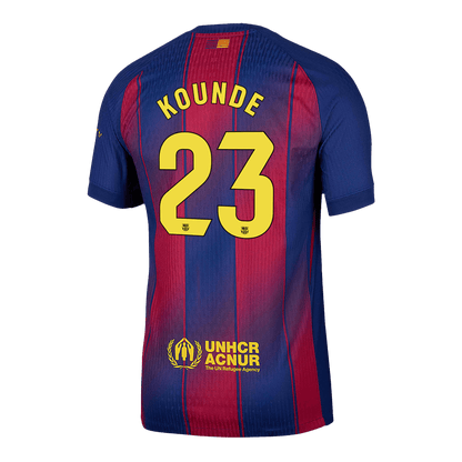 Barcelona domácí fotbalový dres 2025/26 hráčská verze KOUNDE #23