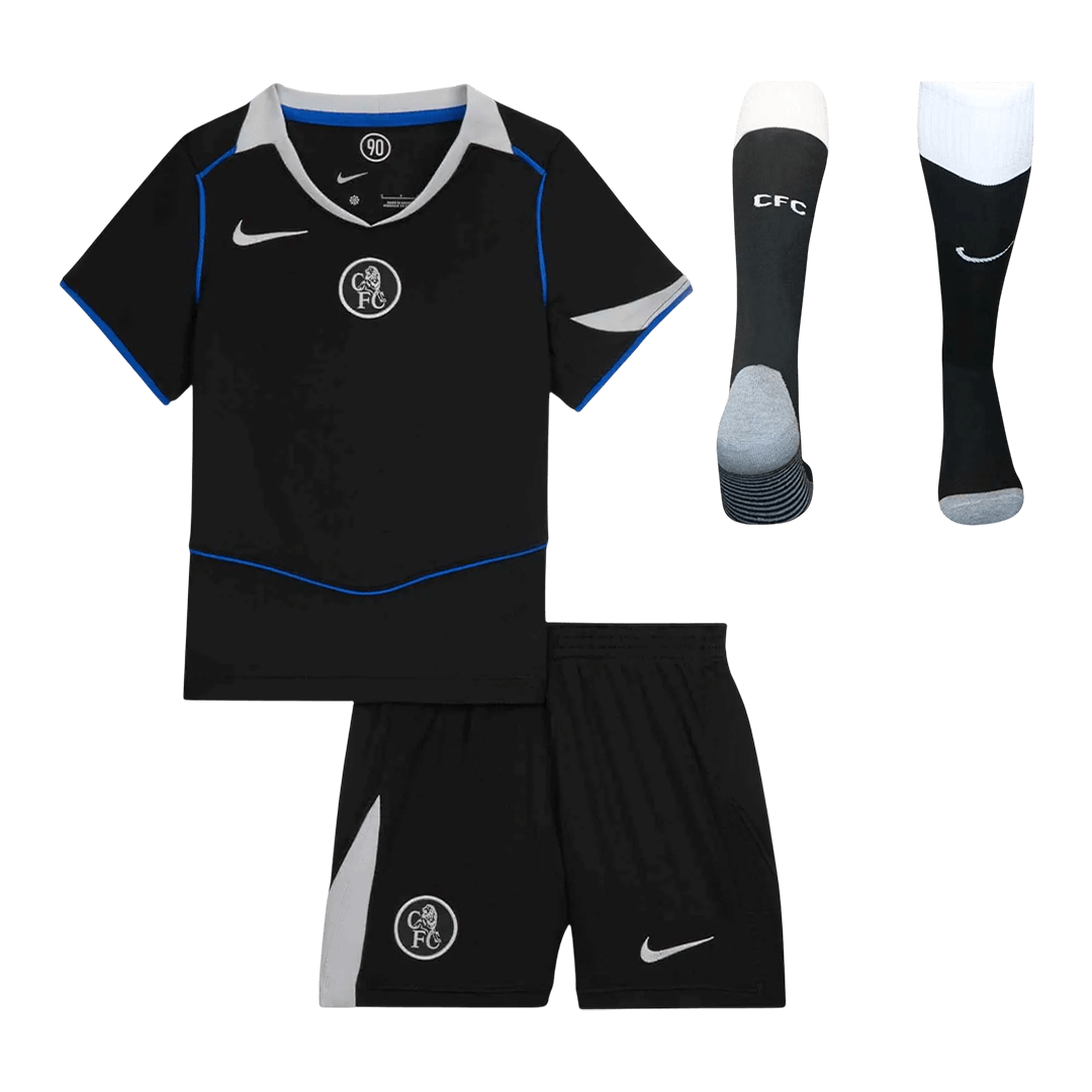 Chelsea dětská třetí kompletní sada 2025/26
