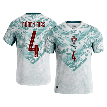 Portugalsko venkovní fotbalový dres MS 2026 RÚBEN DIAS #4