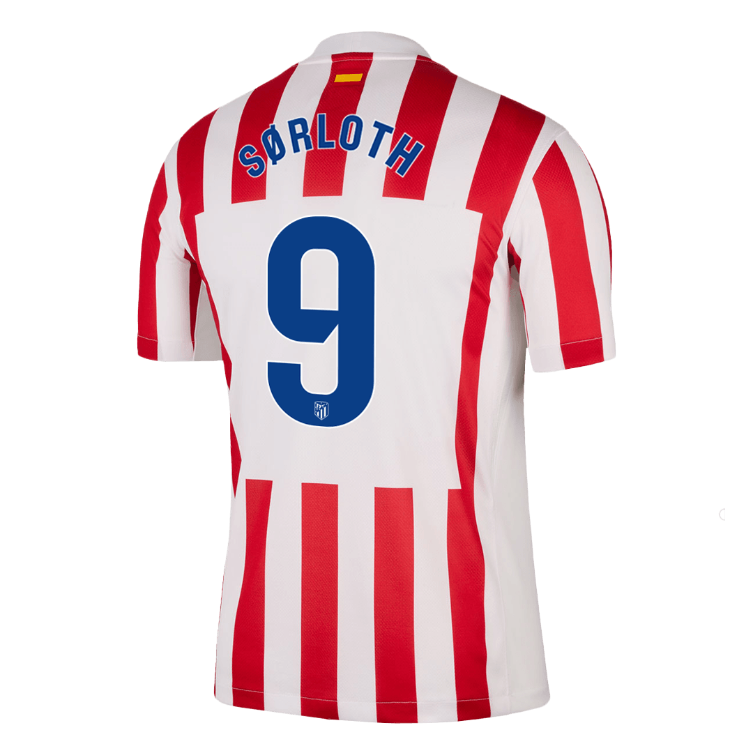Atletico Madrid domácí fotbalový dres 2025/26 SØRLOTH #9