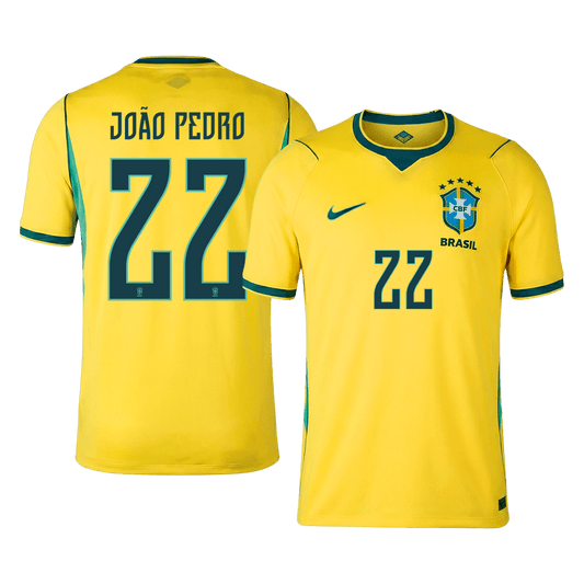 Brazílie domácí fotbalový dres MS 2026 JOÃO PEDRO #22