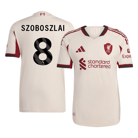 Liverpool venkovní dres 2025/26 hráčská verze SZOBOSZLAI #8