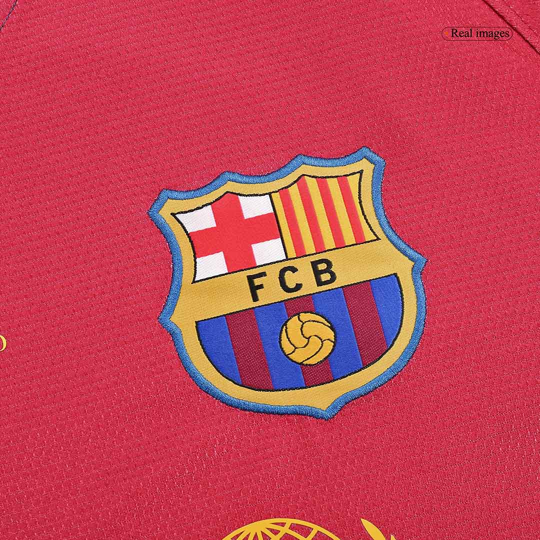Domácí Retro Dres Barcelona 2008/09 Long Sleeve - UCL Final