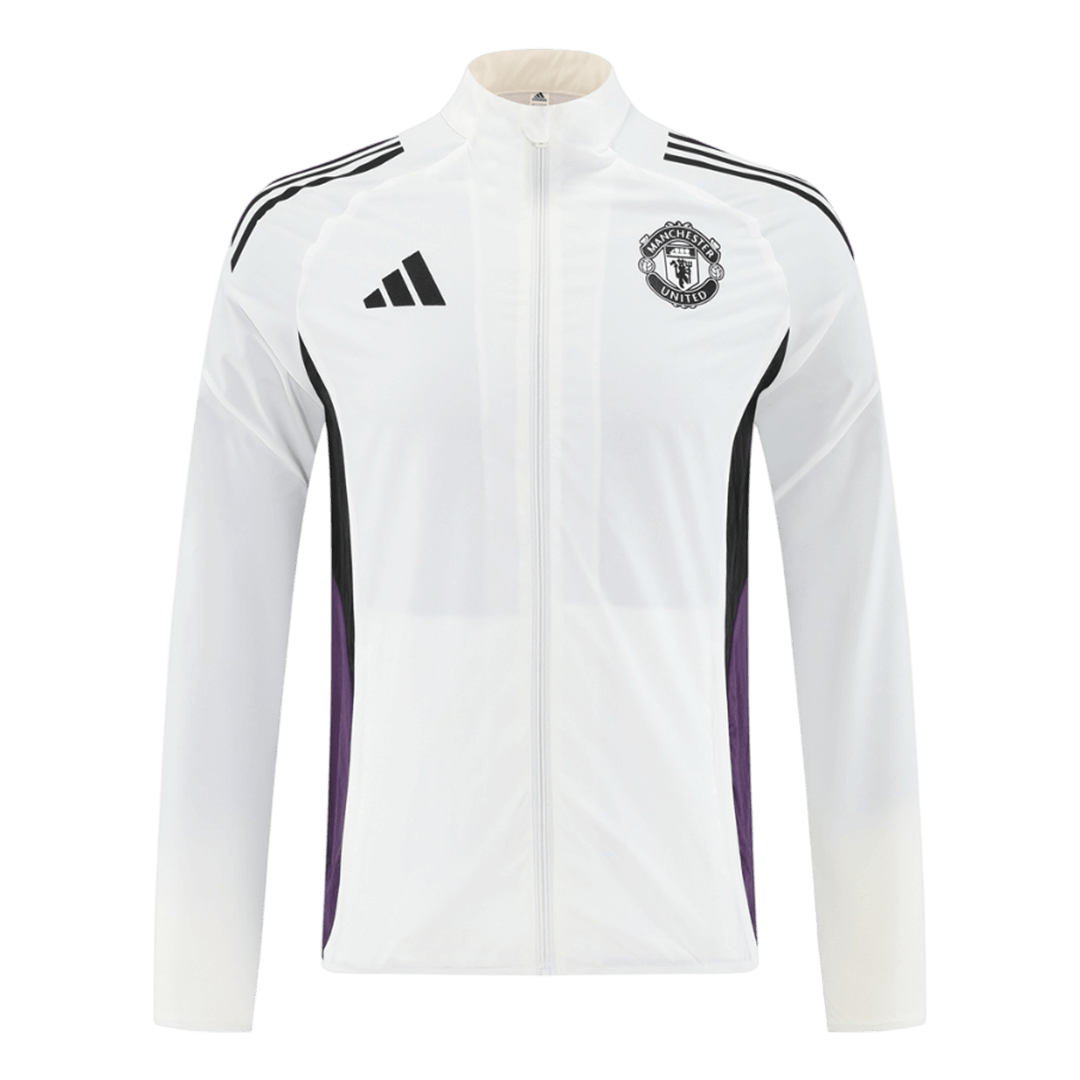 Manchester United větrovka 2025/26 bílá