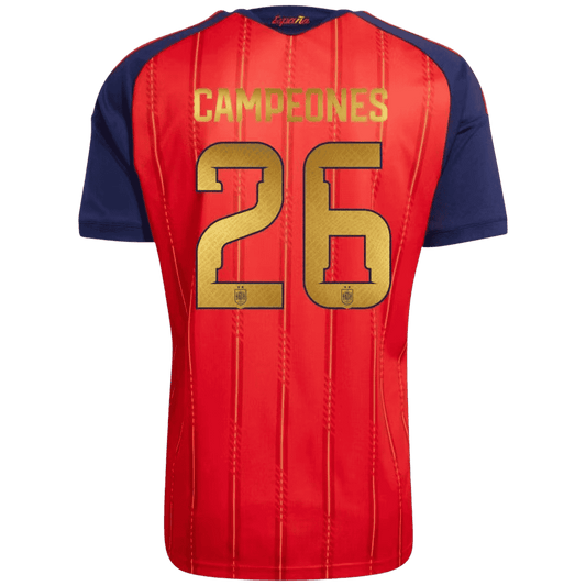 Španělsko domácí fotbalový dres MS 2026 CAMPEONES #26