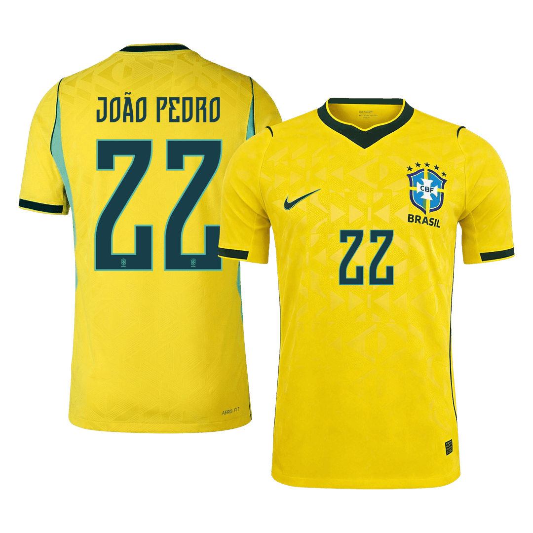 Brazílie domácí dres MS 2026 hráčská verze JOÃO PEDRO #22