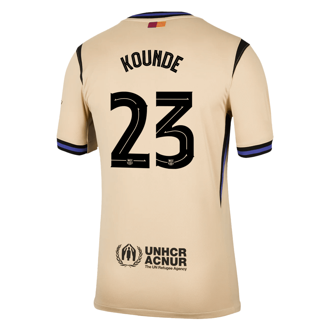 Barcelona venkovní fotbalový dres 2025/26 KOUNDE #23 UCL