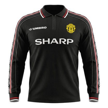 Manchester United venkovní retro dres 1998 dlouhý rukáv