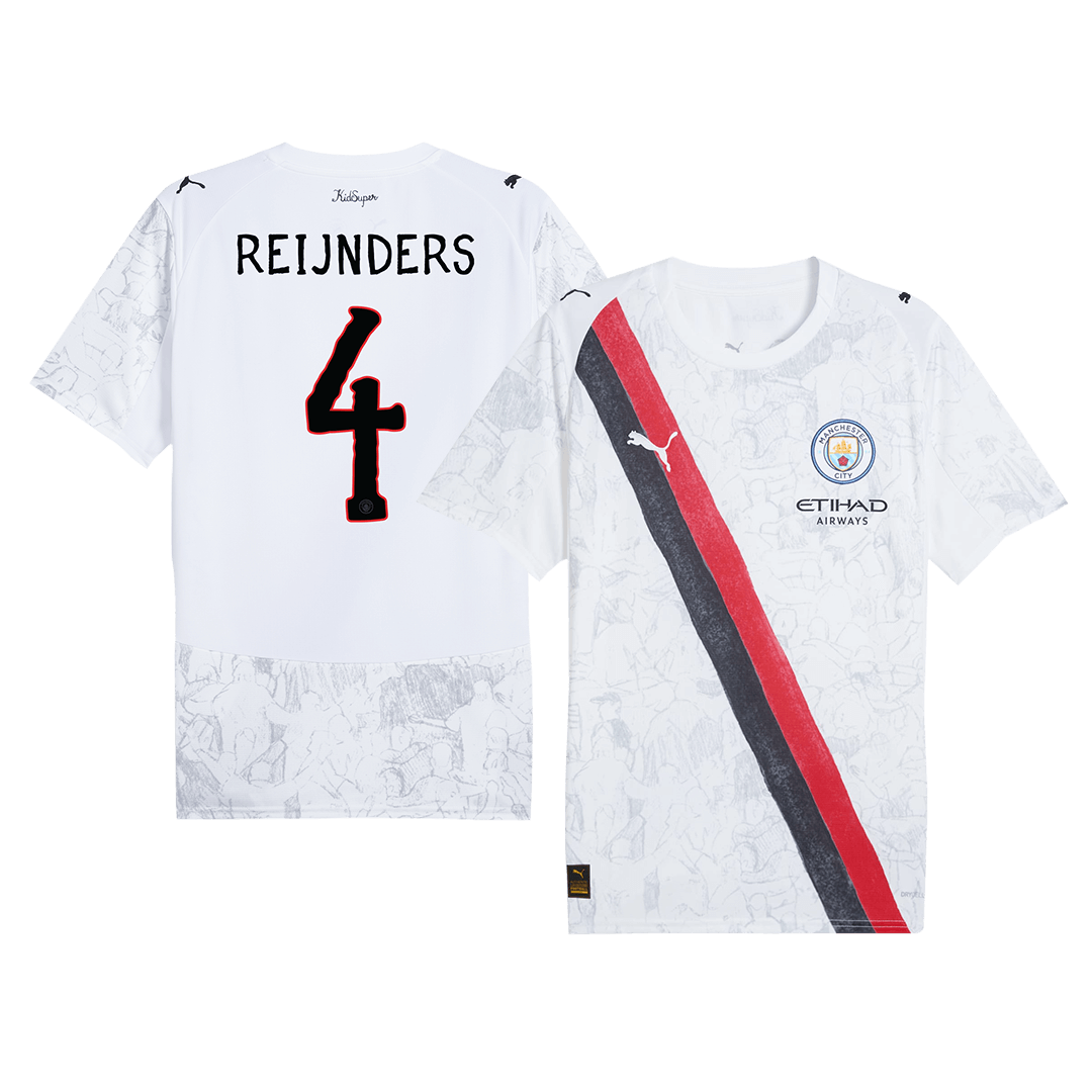 Manchester City fotbalový dres 2025/26 REIJNDERS #4 -KidSuper
