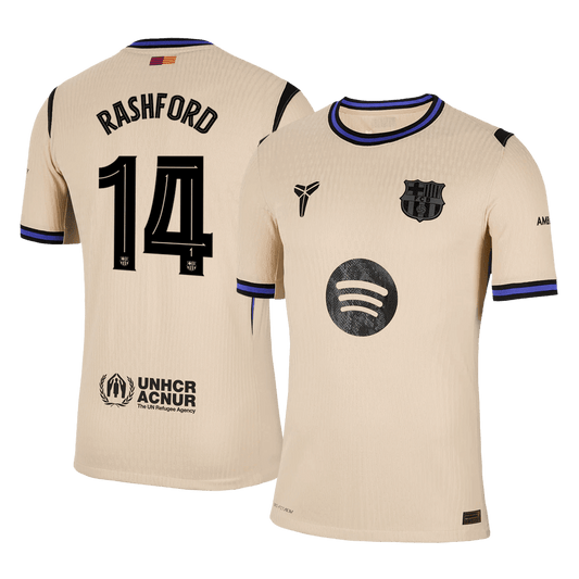 Venkovní Fotbalový Dres Barcelona 25/26 Authentic RASHFORD #14 UCL