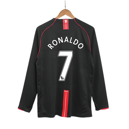 Venkovní Retro Dres Manchester United 2007/08 Long Sleeve RONALDO #7