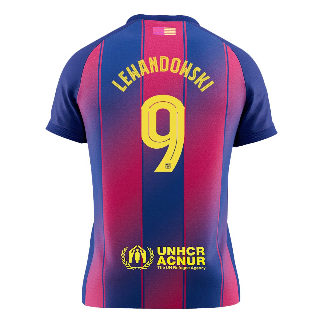 Domácí Fotbalový Dres Barcelona 25/26 LEWANDOWSKI #9 UCL