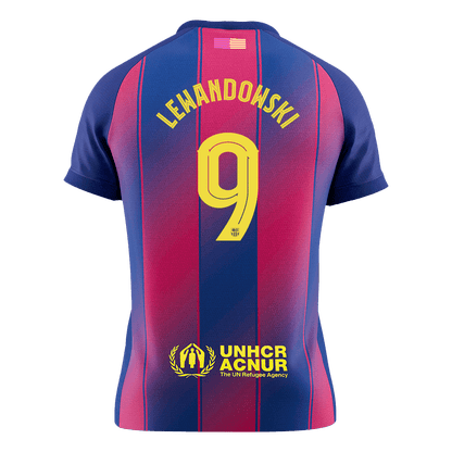 Domácí Fotbalový Dres Barcelona 25/26 LEWANDOWSKI #9 UCL