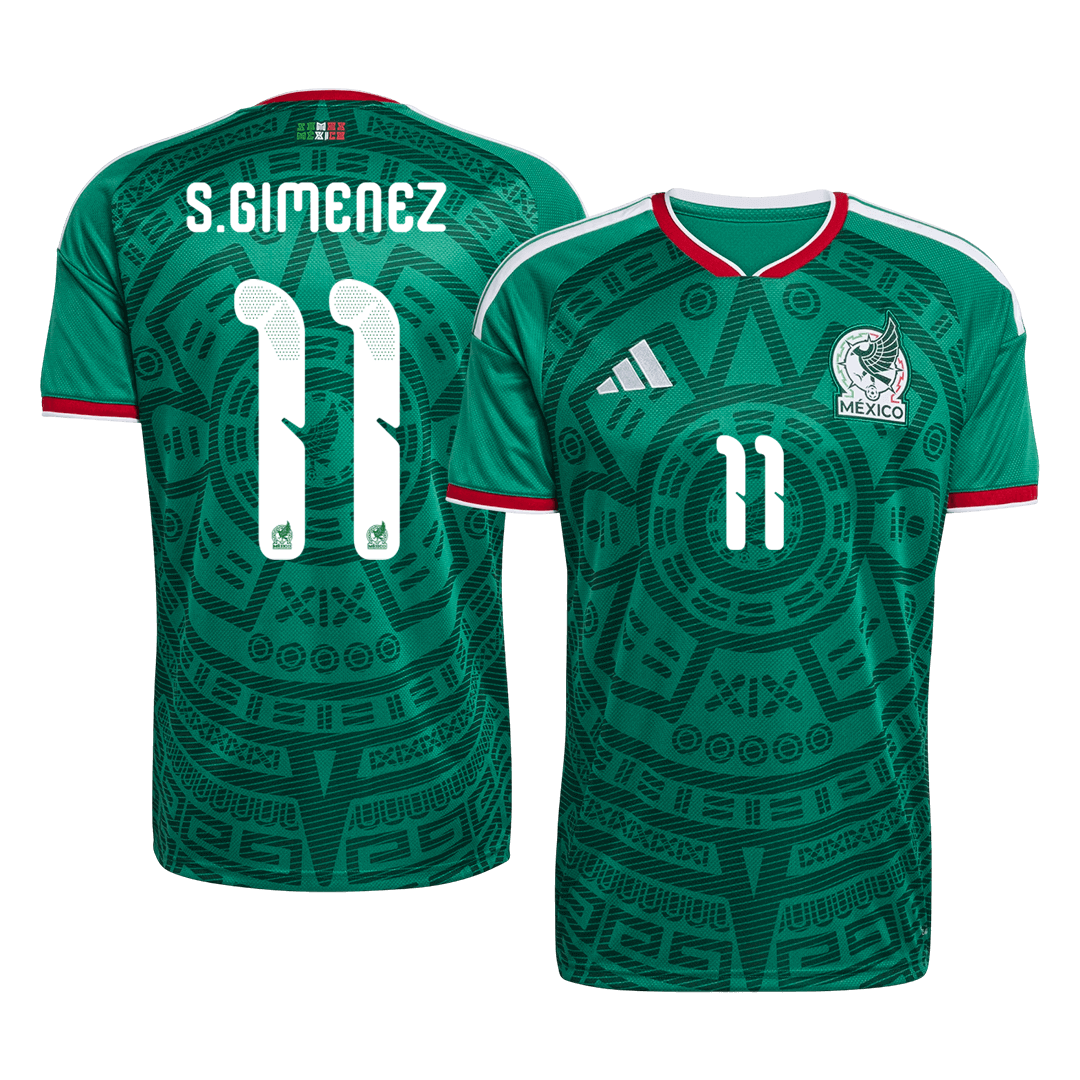 Mexiko Domácí Fotbalový Dres MS 2026 S.GIMENEZ #11